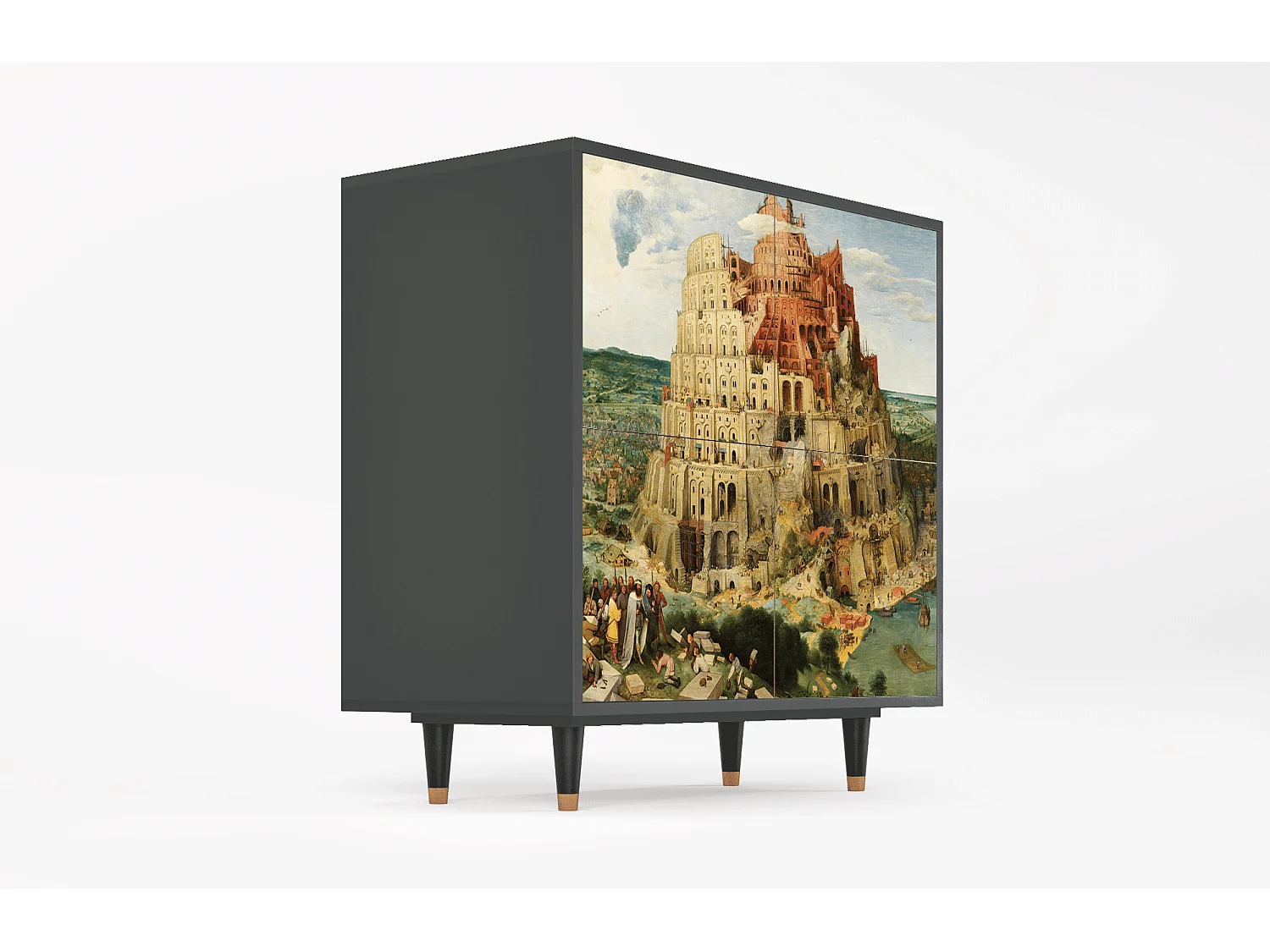 Kredens - 94x96x48 cm - BS3 - Elder The Tower, Antracyt