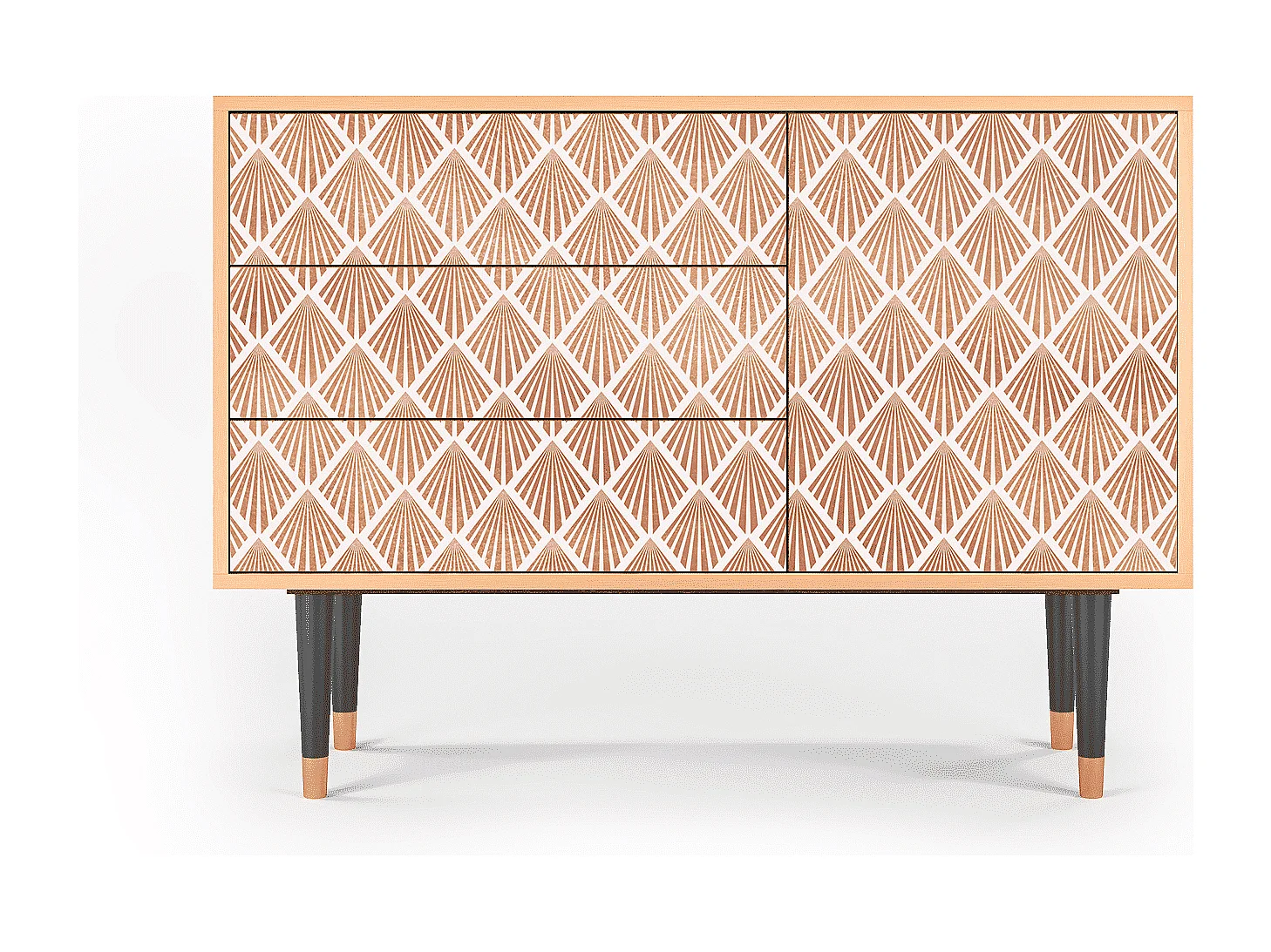 Credenza - 115х84х41 cm - S3 - Pastel Sunrise, Noce