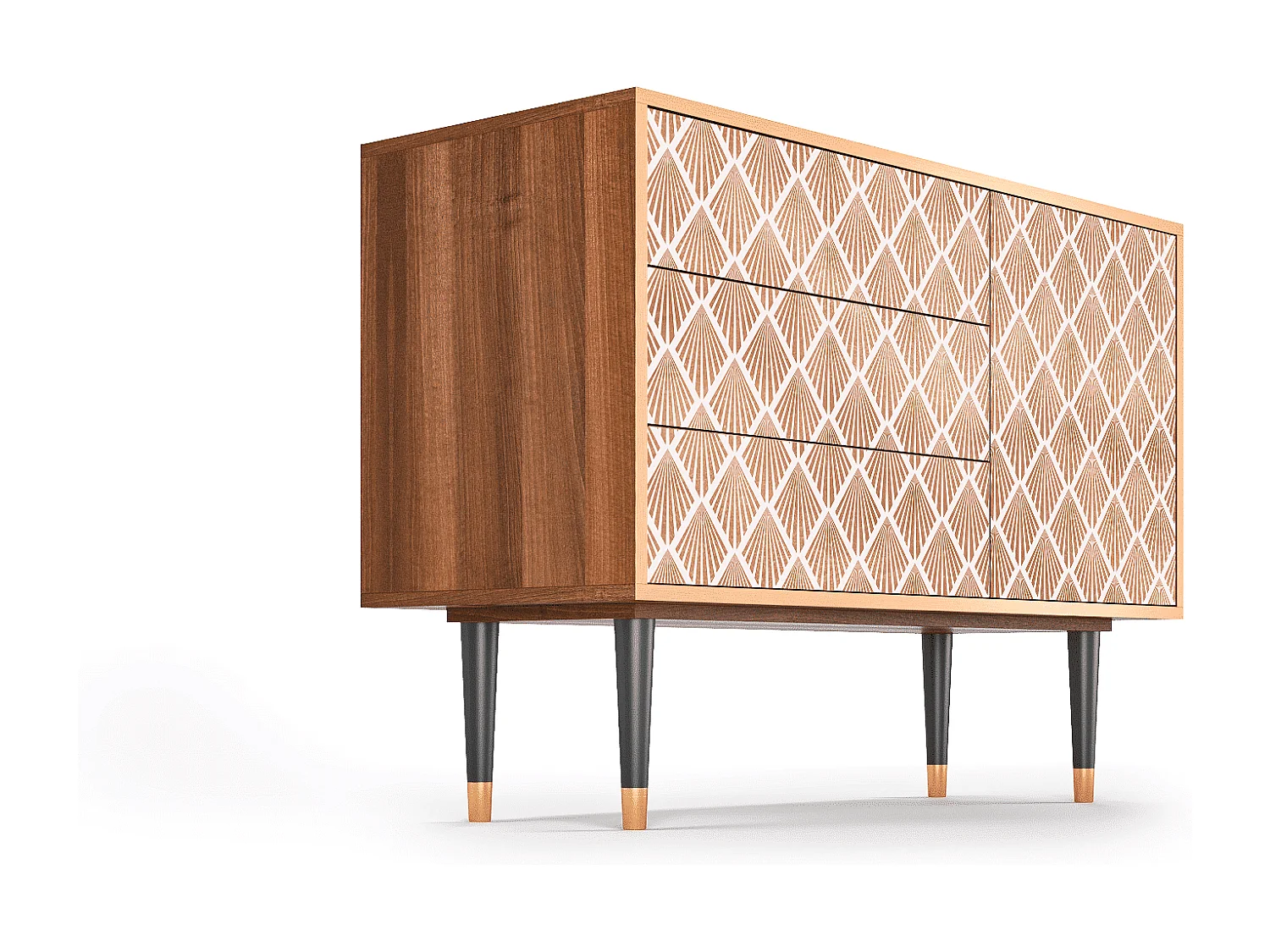 Credenza - 115х84х41 cm - S3 - Pastel Sunrise, Noce