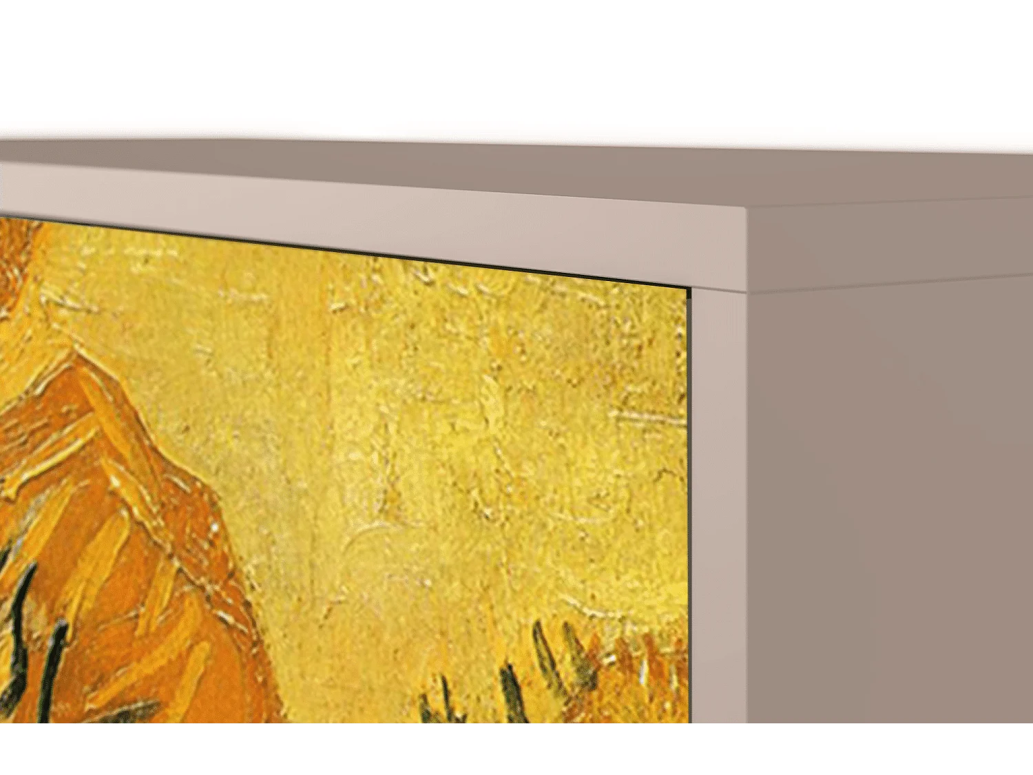 Kredens - 115х84х41 cm - S3 - Sunflowers, Latte