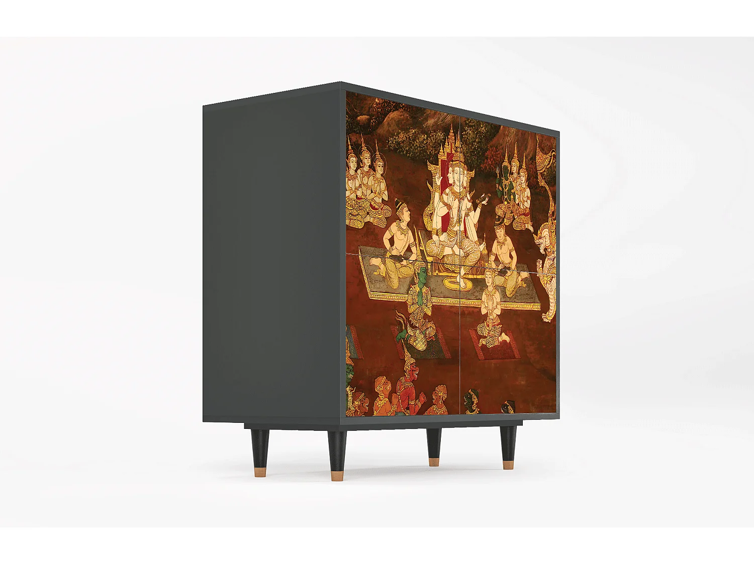 Buffet - 94x96x48 cm - BS3 - Malyavan, Anthracite