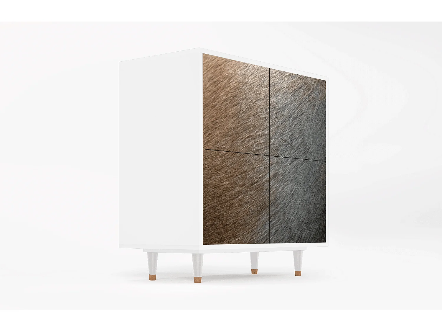 Aparador - 94x96x48 cm - BS3 - Peanut Hair, Blanco