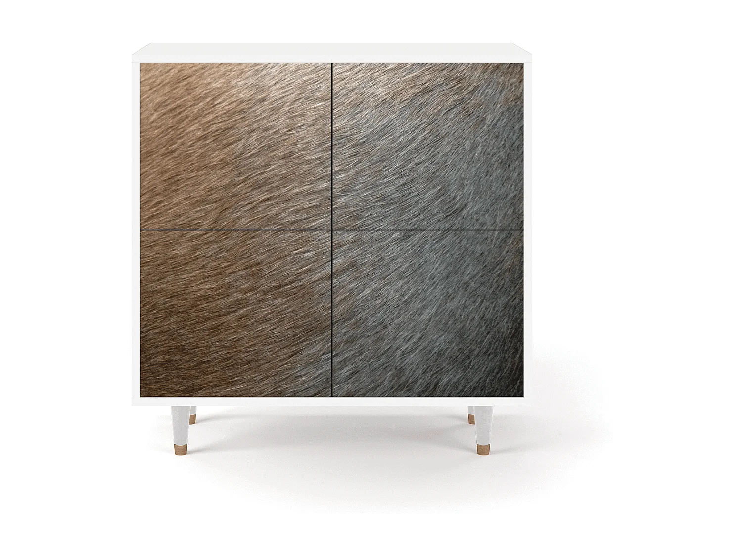 Buffet - 94x96x48 cm - BS3 - Peanut Hair, Blanc