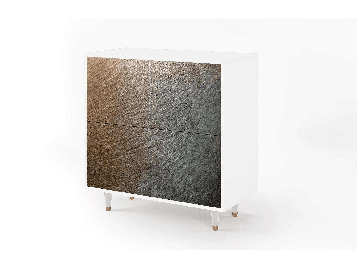 Buffet - 94x96x48 cm - BS3 - Peanut Hair, Blanc