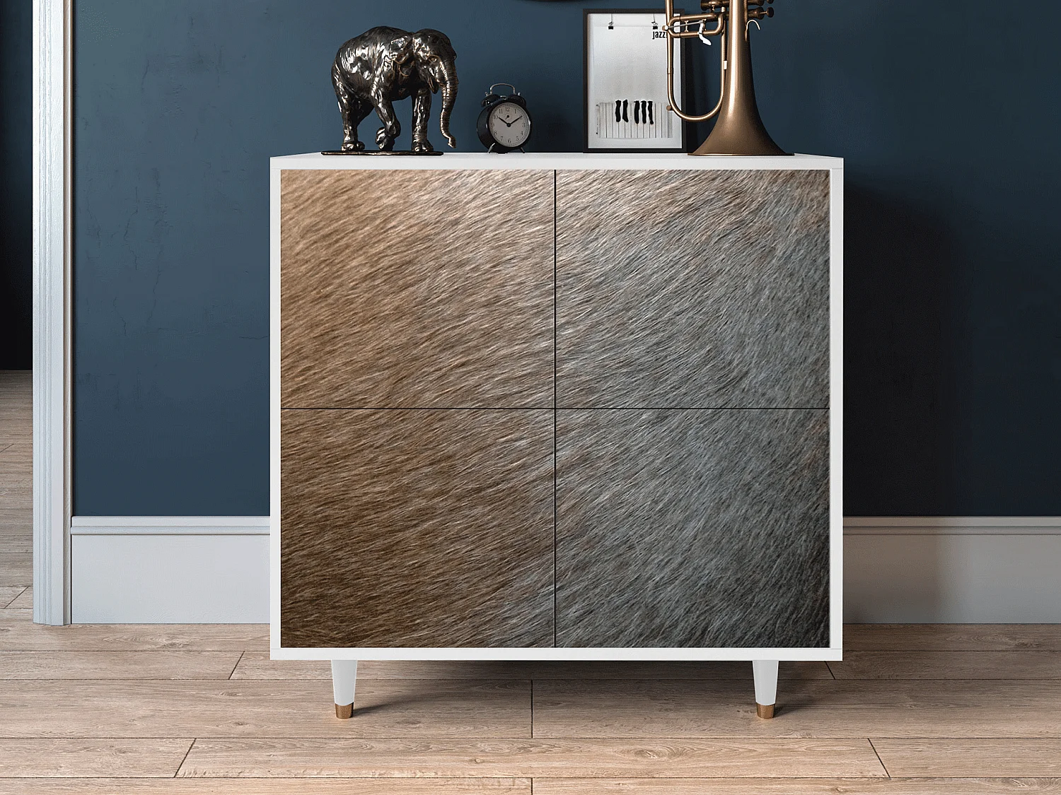 Dressoir - 94x96x48 cm - BS3 - Peanut Hair, Wit