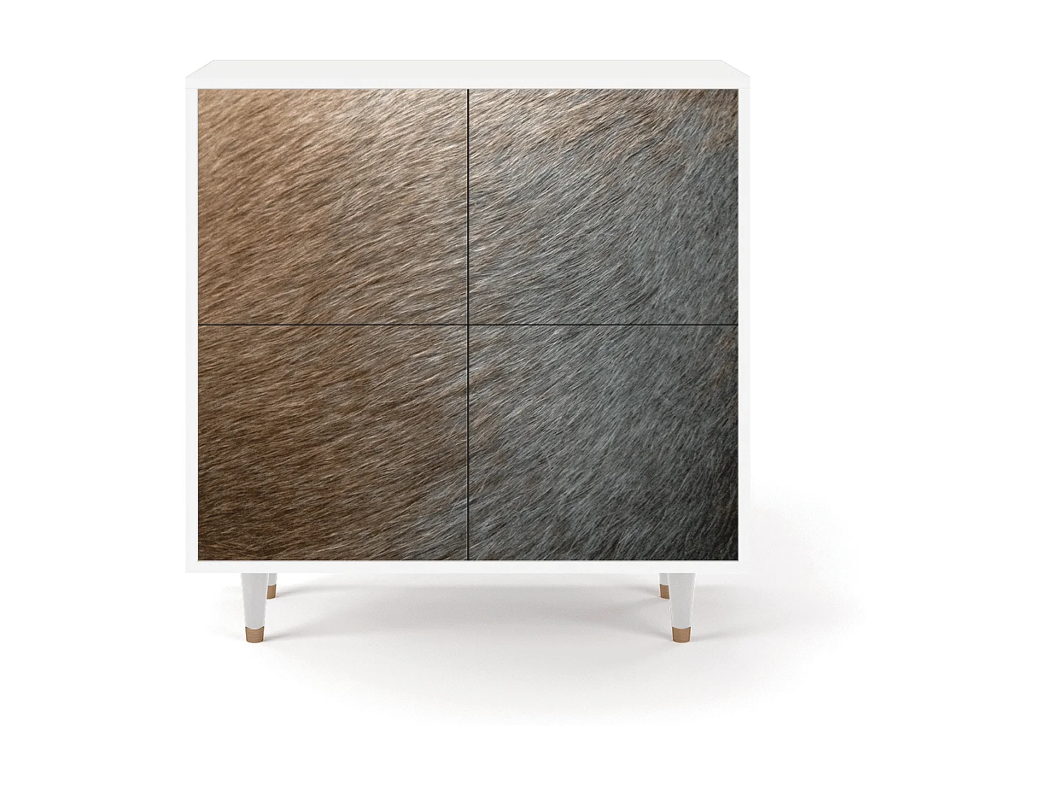 Dressoir - 94x96x48 cm - BS3 - Peanut Hair, Wit