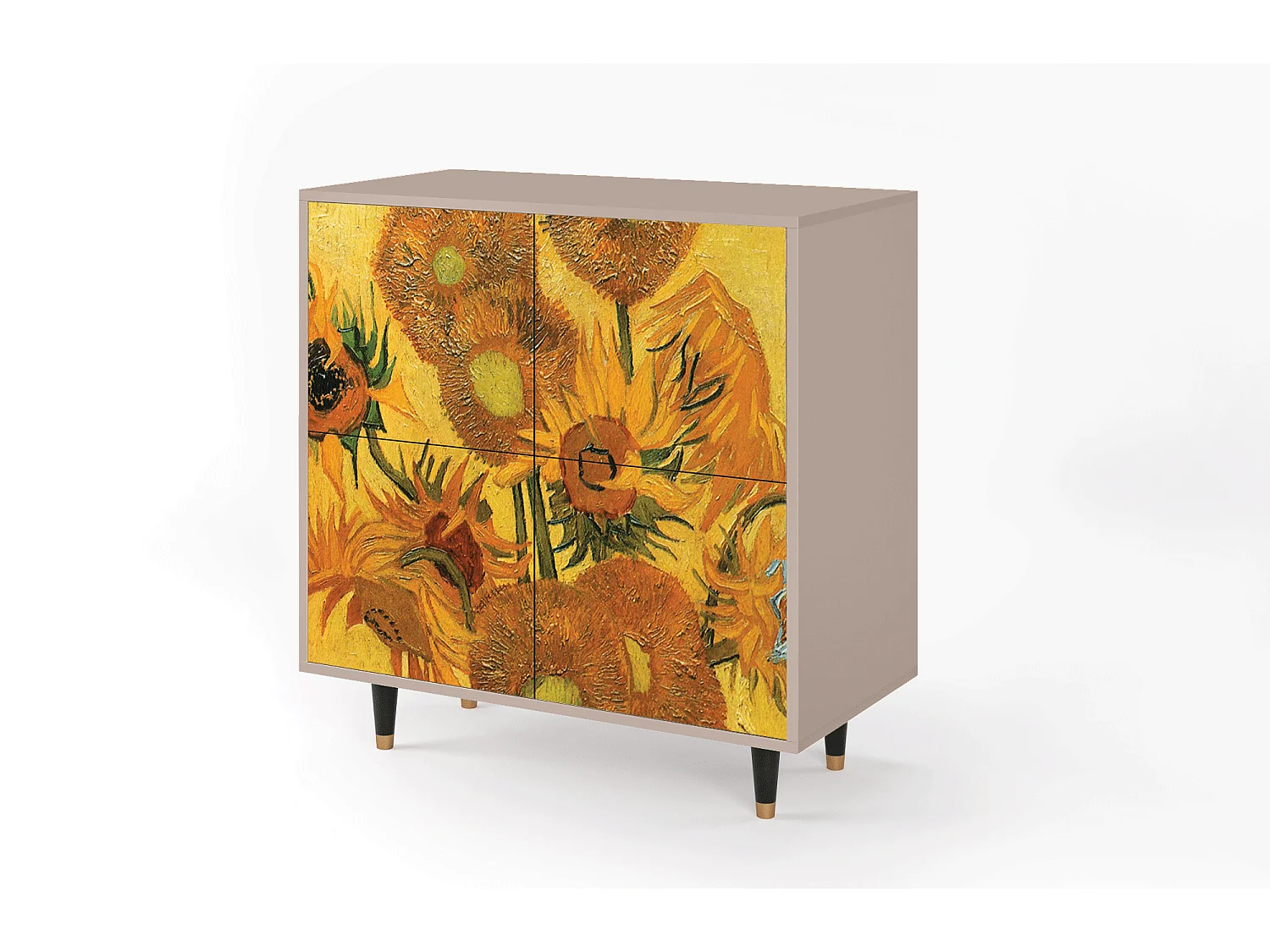Buffet - 94x96x48 cm - BS3 - Sunflowers, Latte