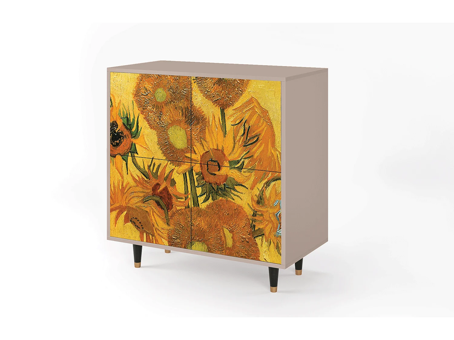 Credenza - 94x96x48 cm - BS3 - Sunflowers, Latte