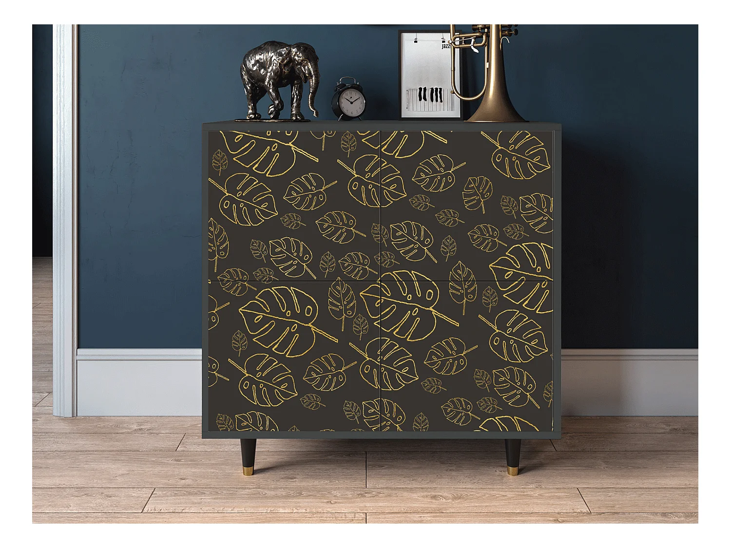 Buffet - 94x96x48 cm - BS3 - Fall Of The Leaves, Anthracite