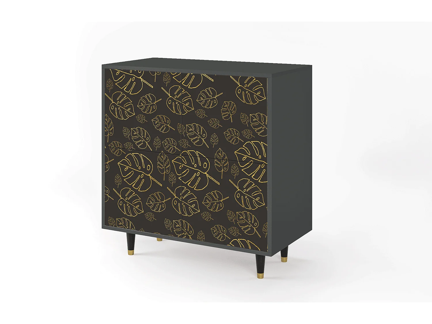 Dressoir - 94x96x48 cm - BS3 - Fall Of The Leaves, Antraciet