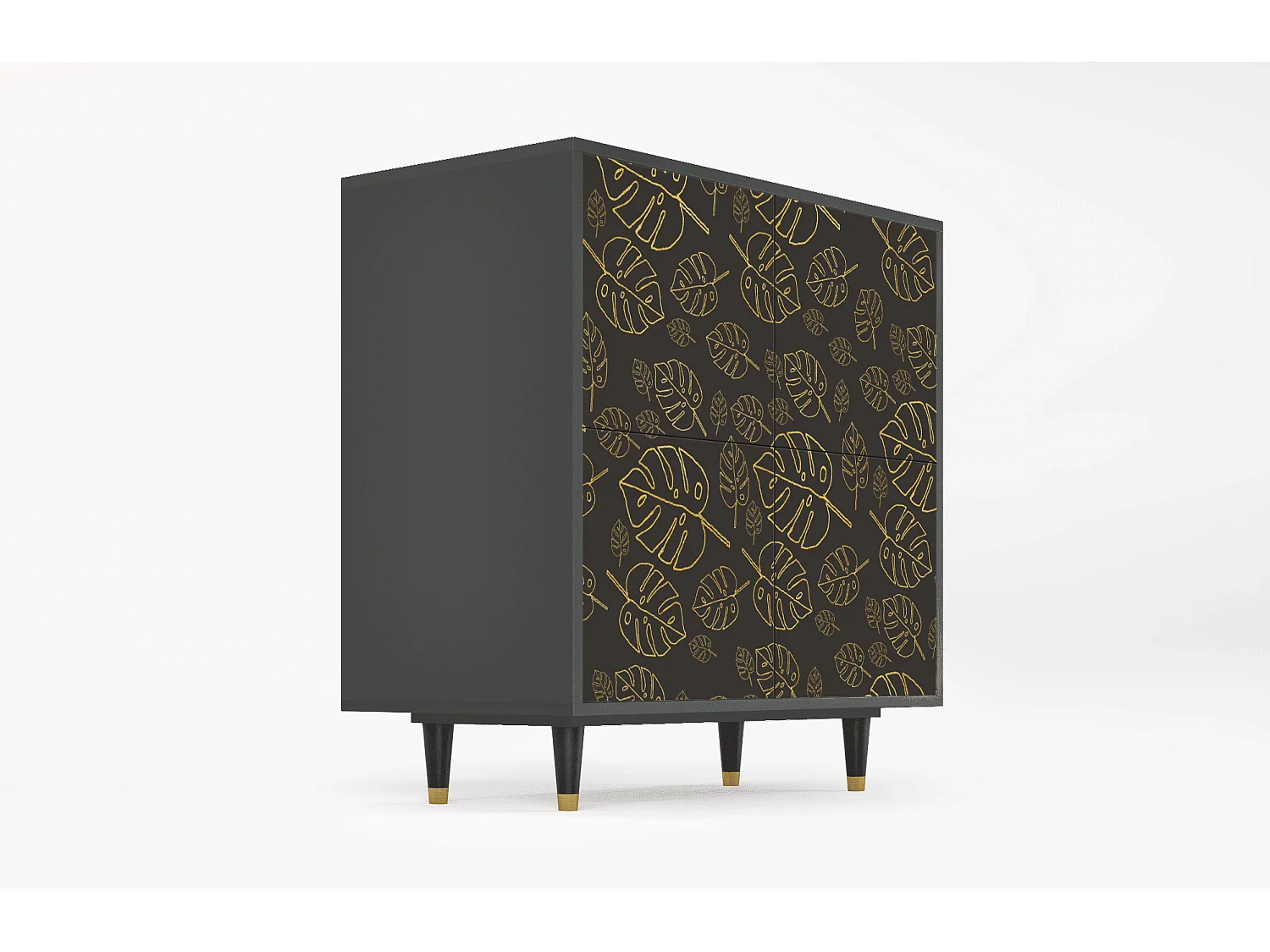 Dressoir - 94x96x48 cm - BS3 - Fall Of The Leaves, Antraciet