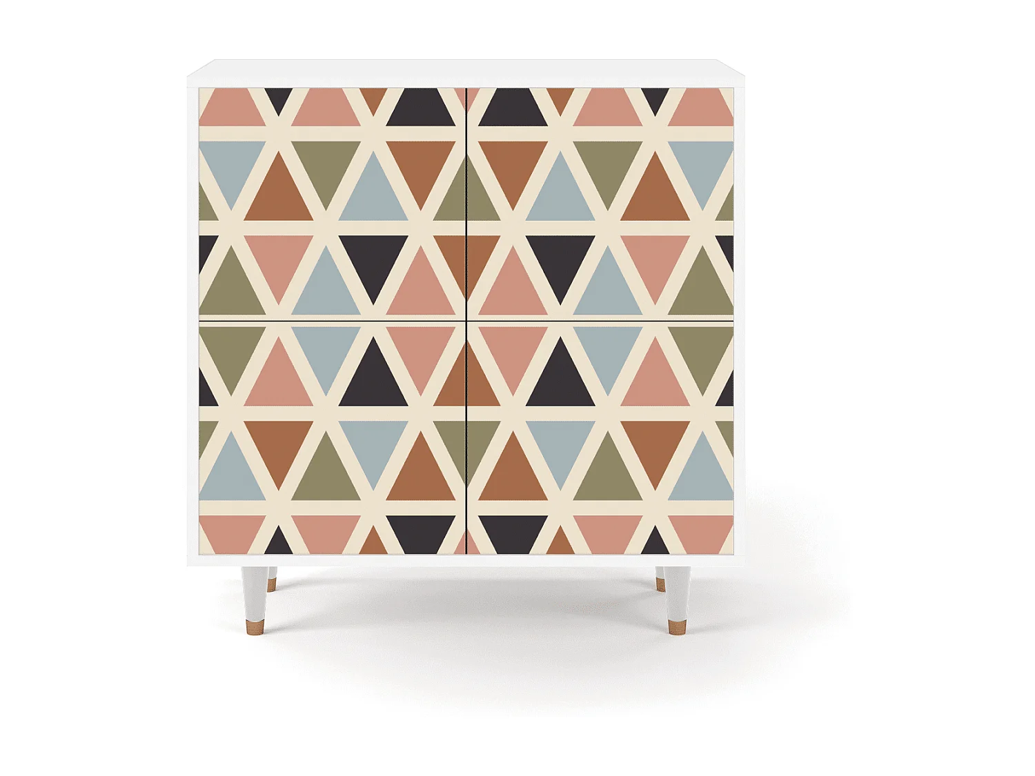 Credenza - 94x96x48 cm - BS3 - Royal Triangles, Bianco