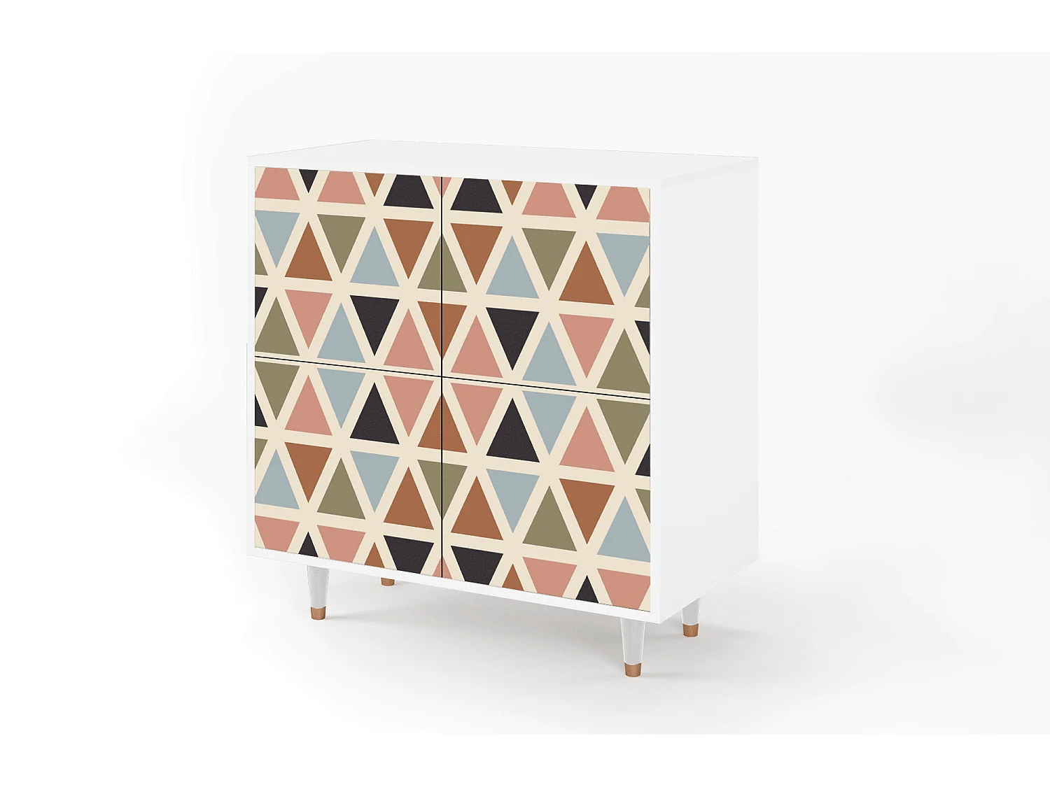 Credenza - 94x96x48 cm - BS3 - Royal Triangles, Bianco