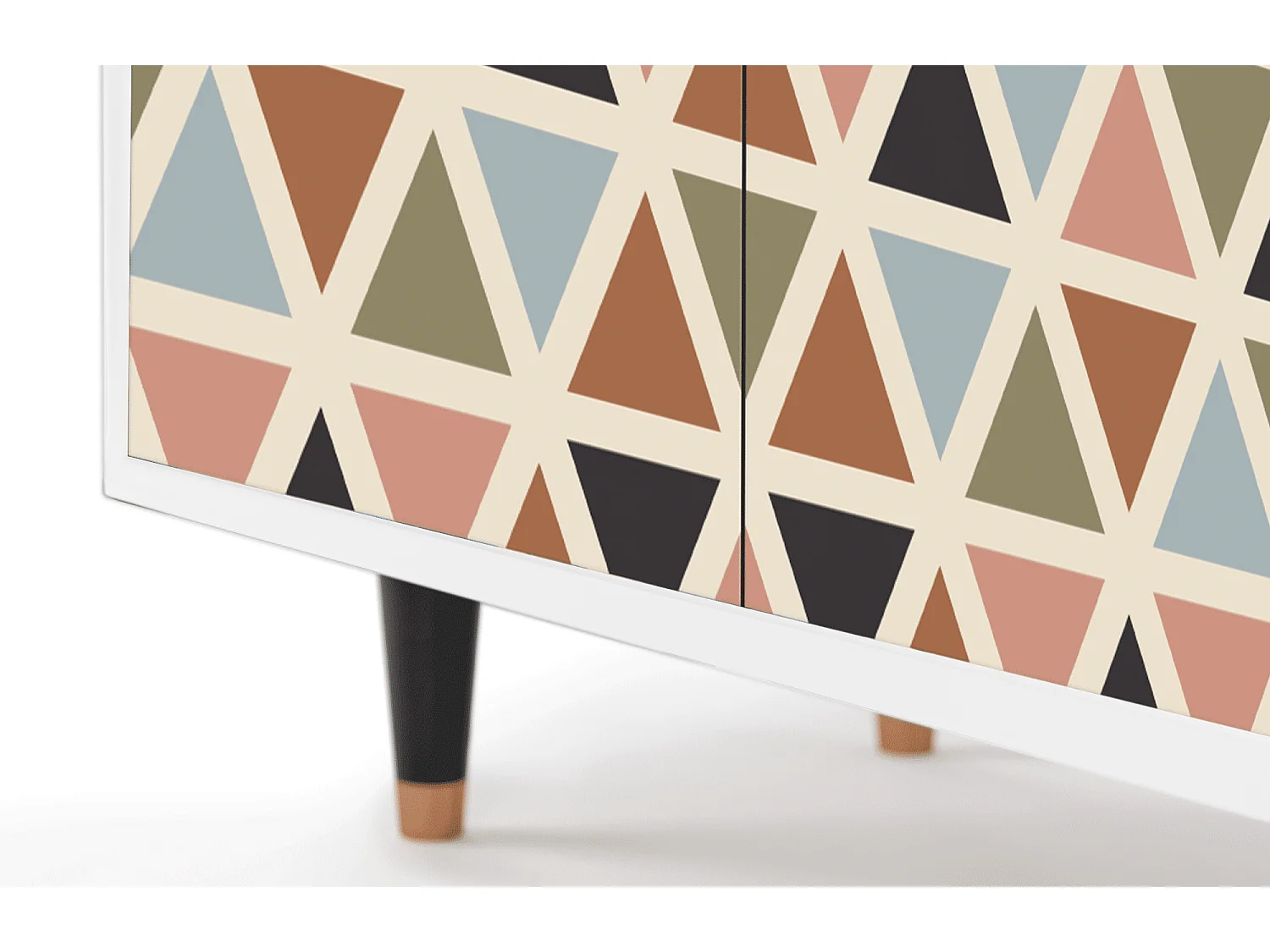 Credenza - 94x96x48 cm - BS3 - Royal Triangles, Bianco