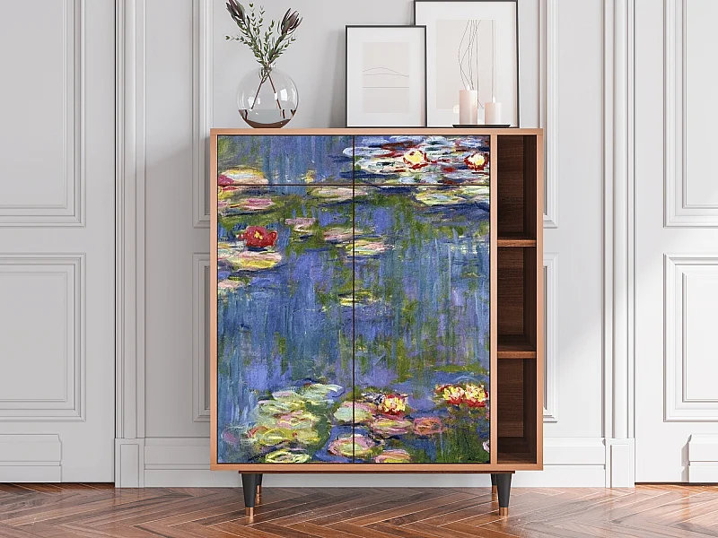 Buffet - 96х110х41 cm - BS6 - The water lily pond  , Noyer