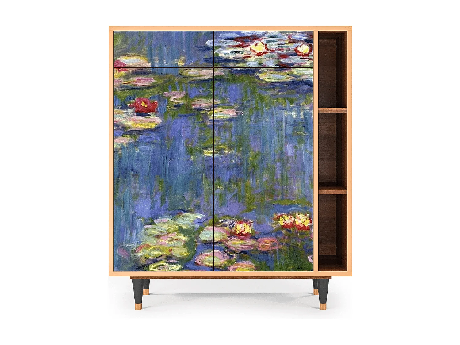 Aparador - 96х110х41 cm - BS6 - The water lily pond  , Nogal