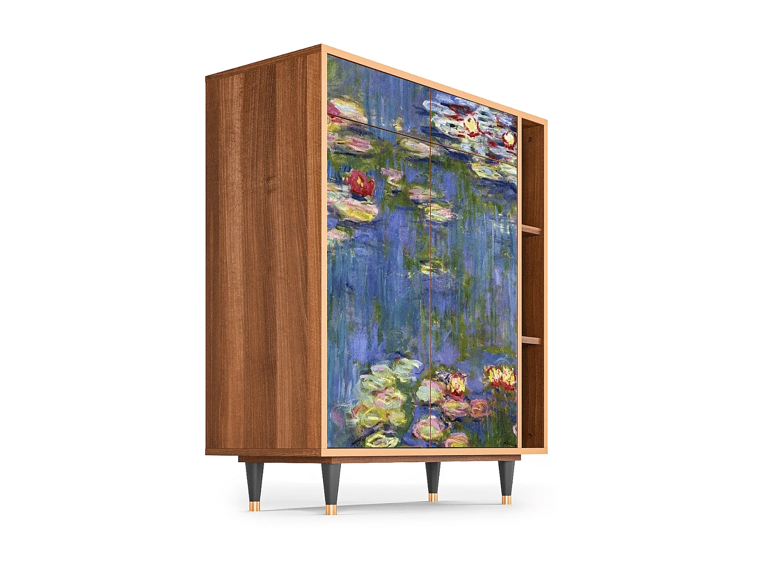 Aparador - 96х110х41 cm - BS6 - The water lily pond  , Nogal