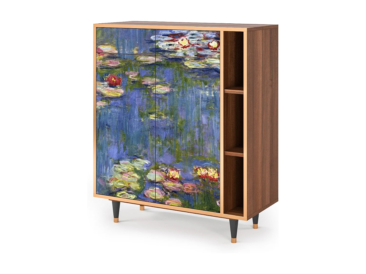 Buffet - 96х110х41 cm - BS6 - The water lily pond  , Noyer
