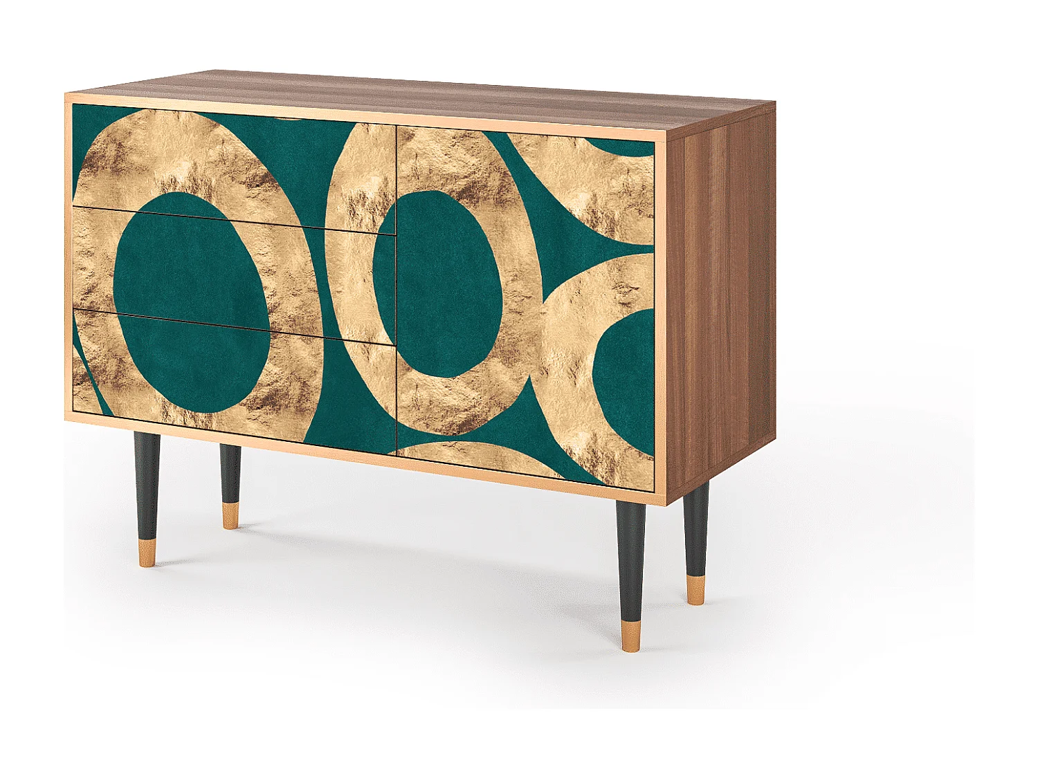 Kredens - 115х84х41 cm - S3 - Zircon Sphere, Orzech