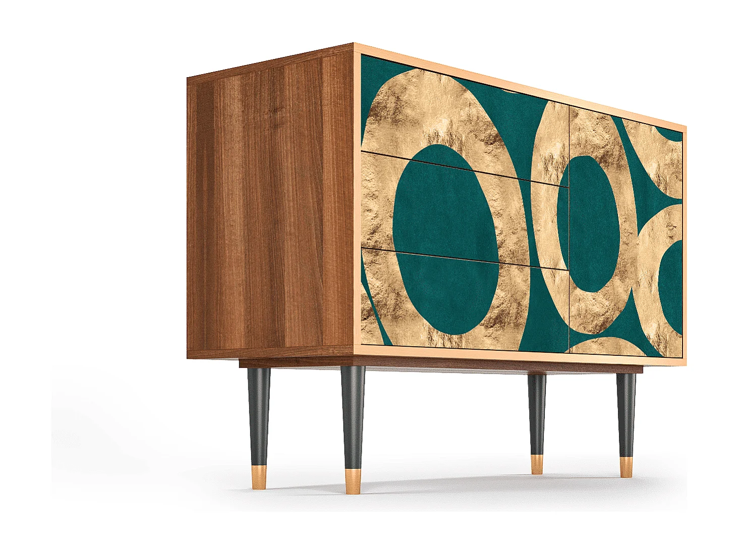 Kredens - 115х84х41 cm - S3 - Zircon Sphere, Orzech