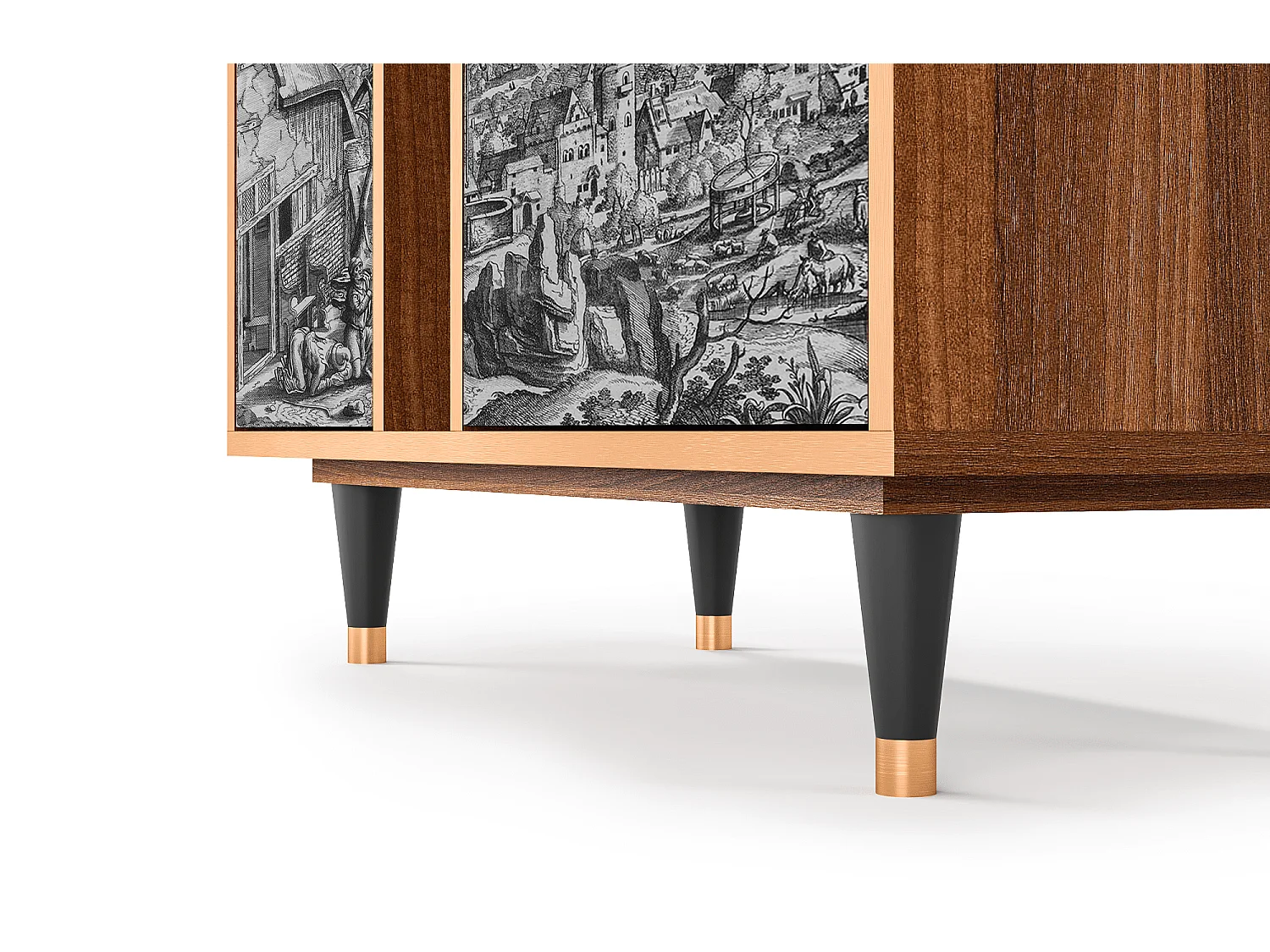 Kredens - 94х96х41 cm - BS5 - Departure, Orzech