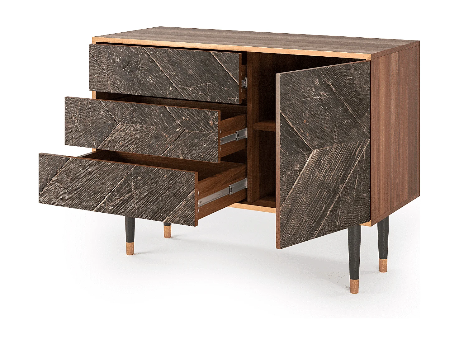 Buffet - 115х84х41 cm - S3 - Wise Tree, Noyer