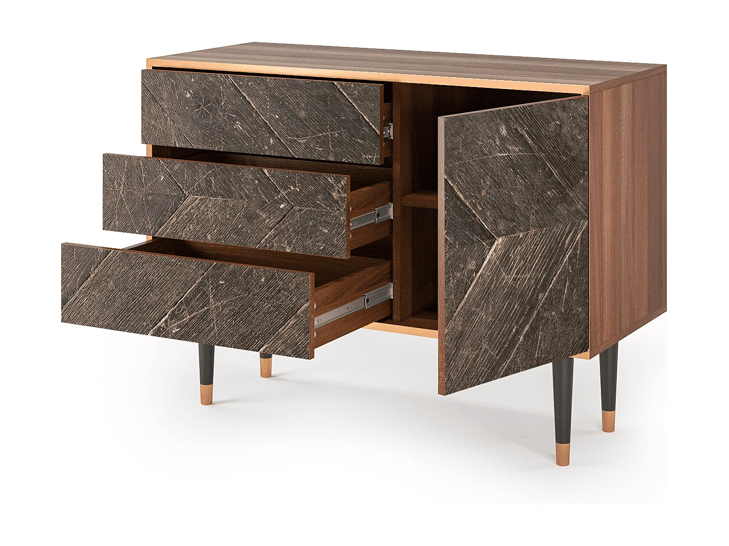 Credenza - 115х84х41 cm - S3 - Wise Tree, Noce