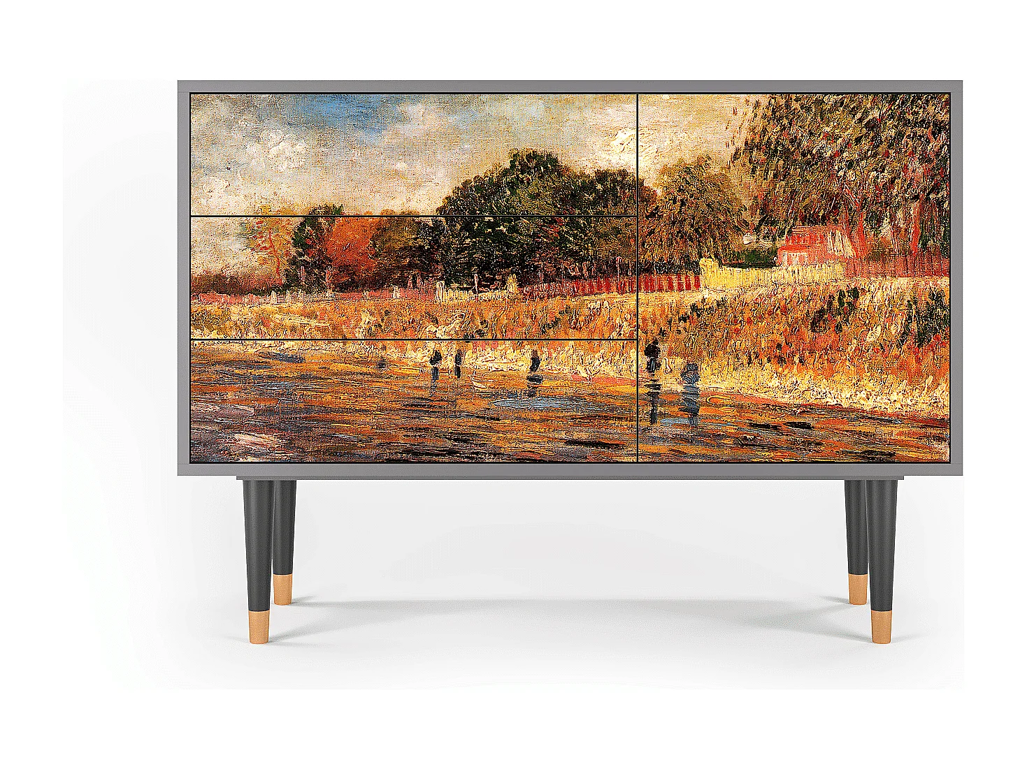 Buffet - 115х84х41 cm - S3 - The Banks, Gris