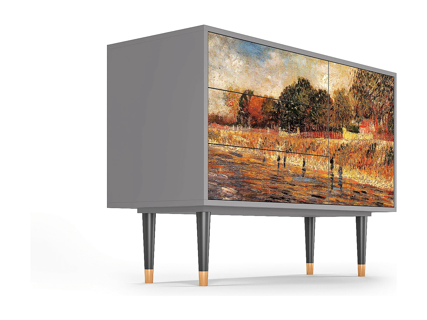 Buffet - 115х84х41 cm - S3 - The Banks, Gris