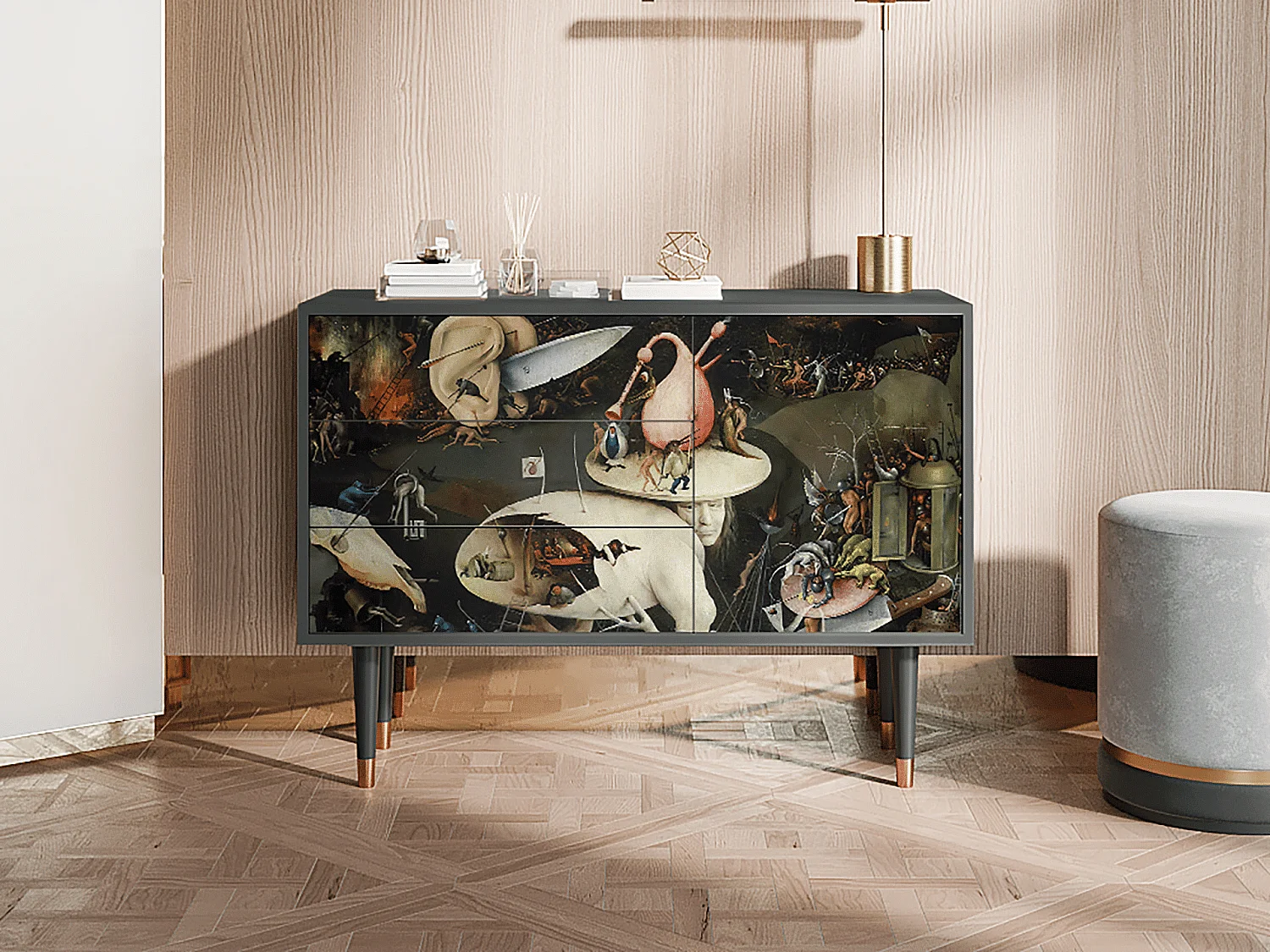 Dressoir - 115х84х41 cm - S3 - The Garden 2, Antraciet