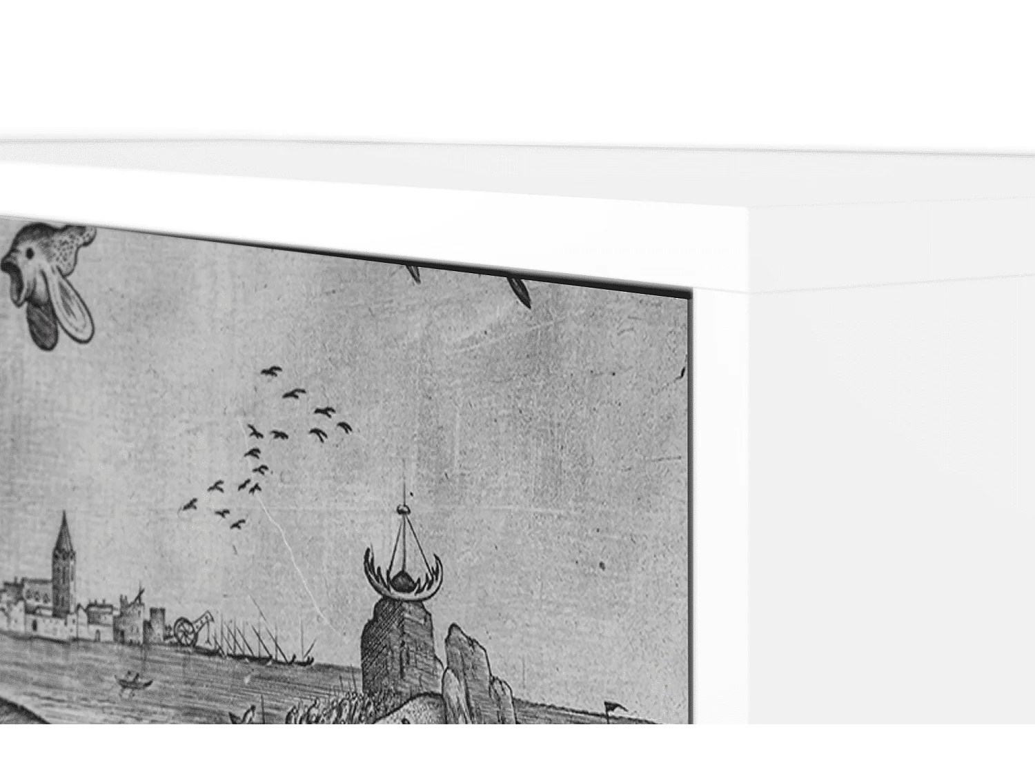 Aparador - 115х84х41 cm - S3 - Big Fish Eat Little, Blanco