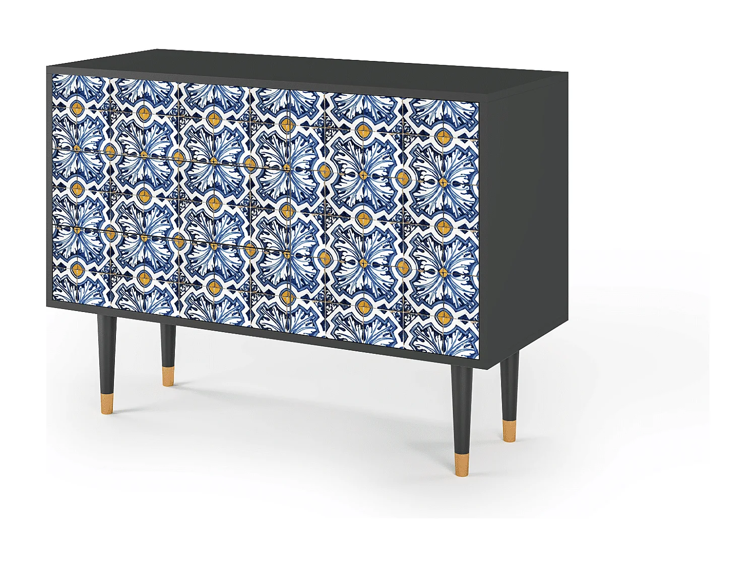 Buffet - 115х84х41 cm - S3 - Lovely Cornflowers, Anthracite