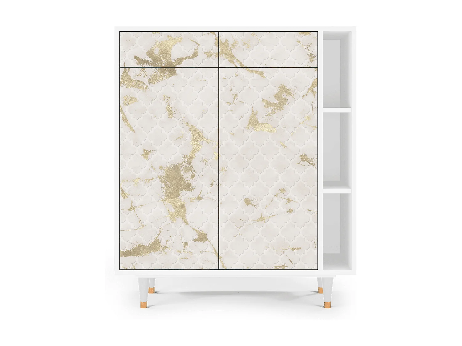 Aparador - 96х110х41 cm - BS6 - Sahara desert, Branco