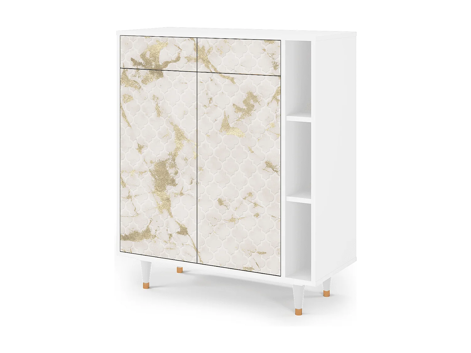 Aparador - 96х110х41 cm - BS6 - Sahara desert, Branco