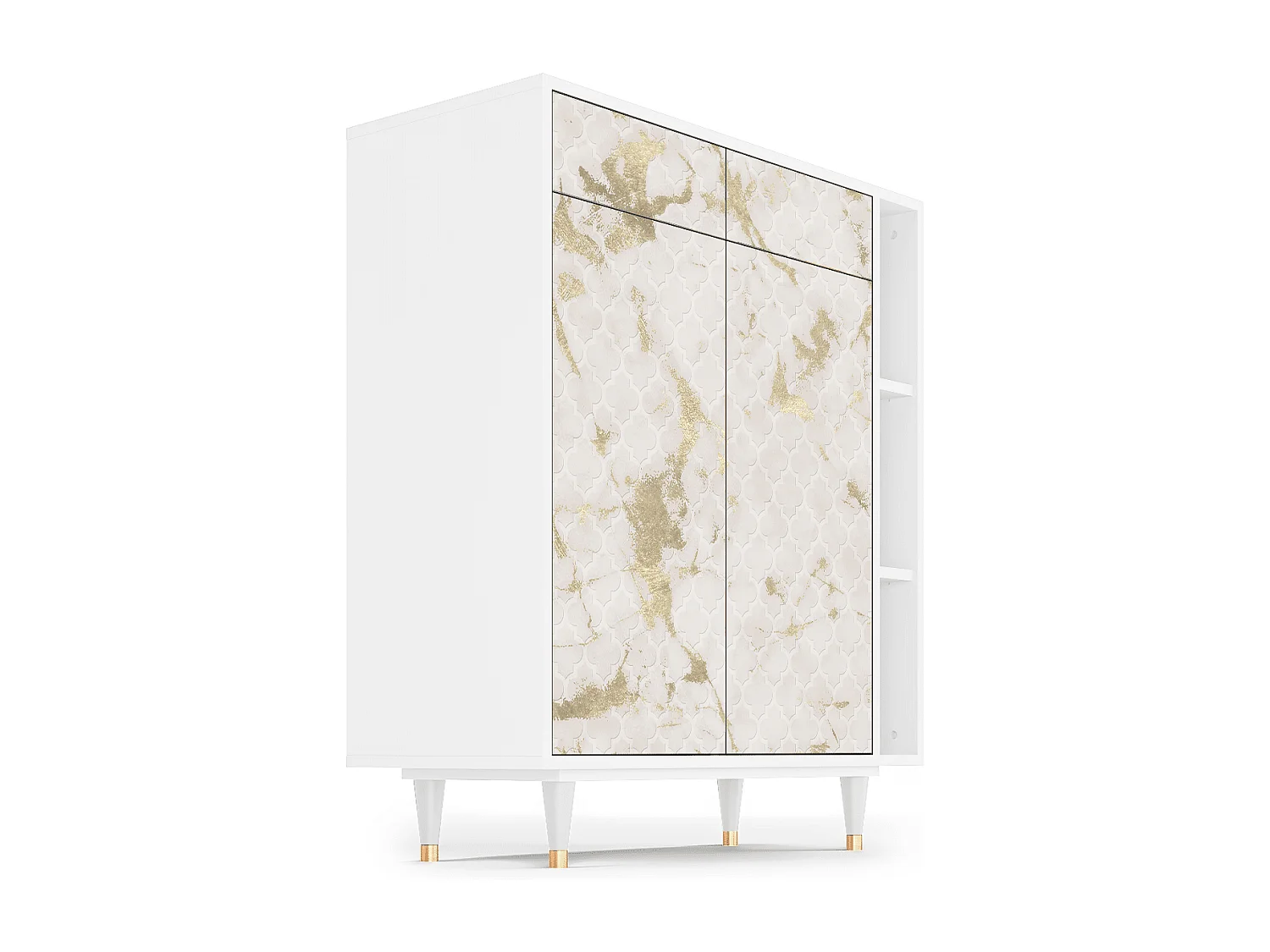 Aparador - 96х110х41 cm - BS6 - Sahara desert, Branco