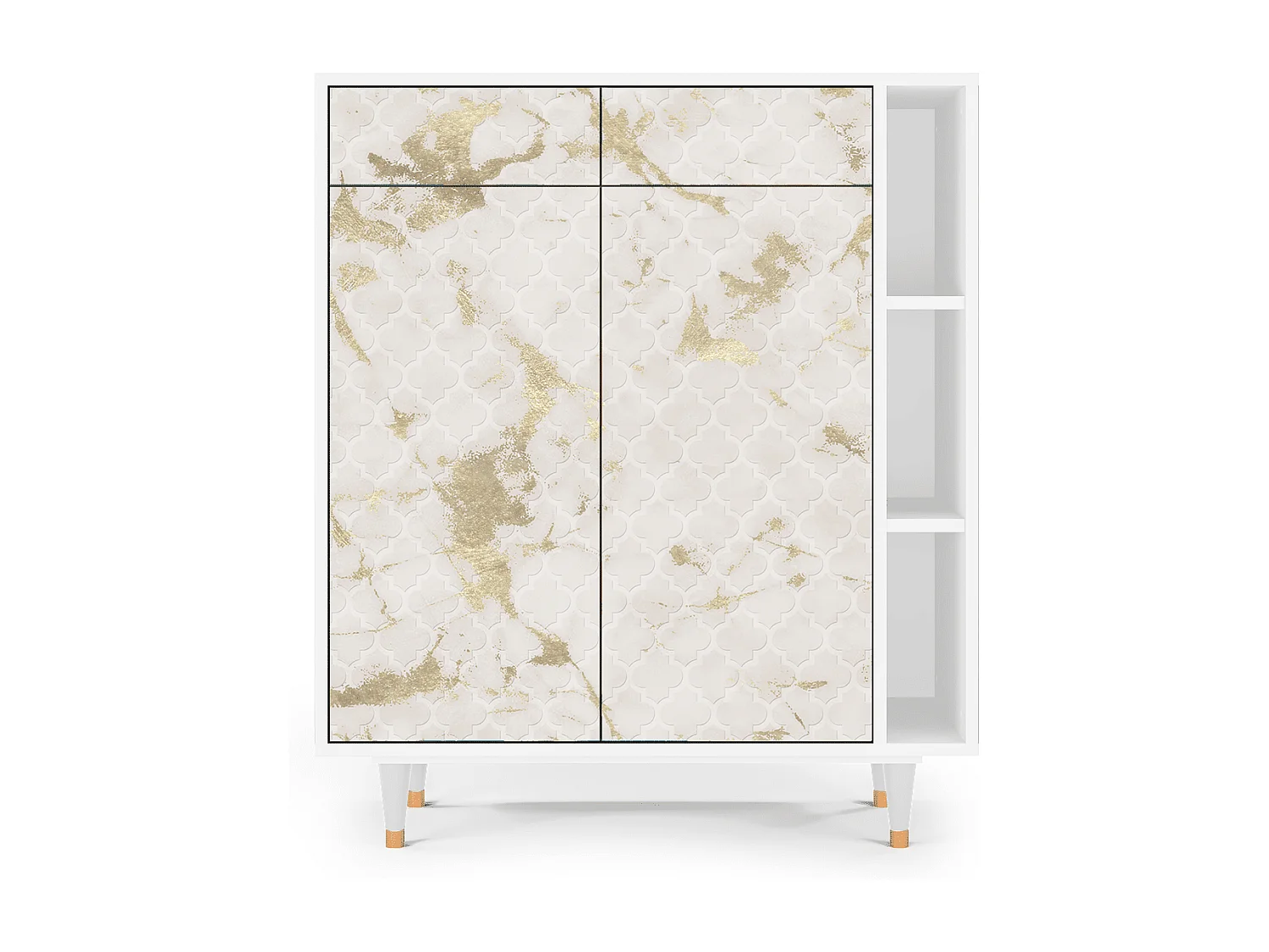 Aparador - 96х110х41 cm - BS6 - Sahara desert, Branco