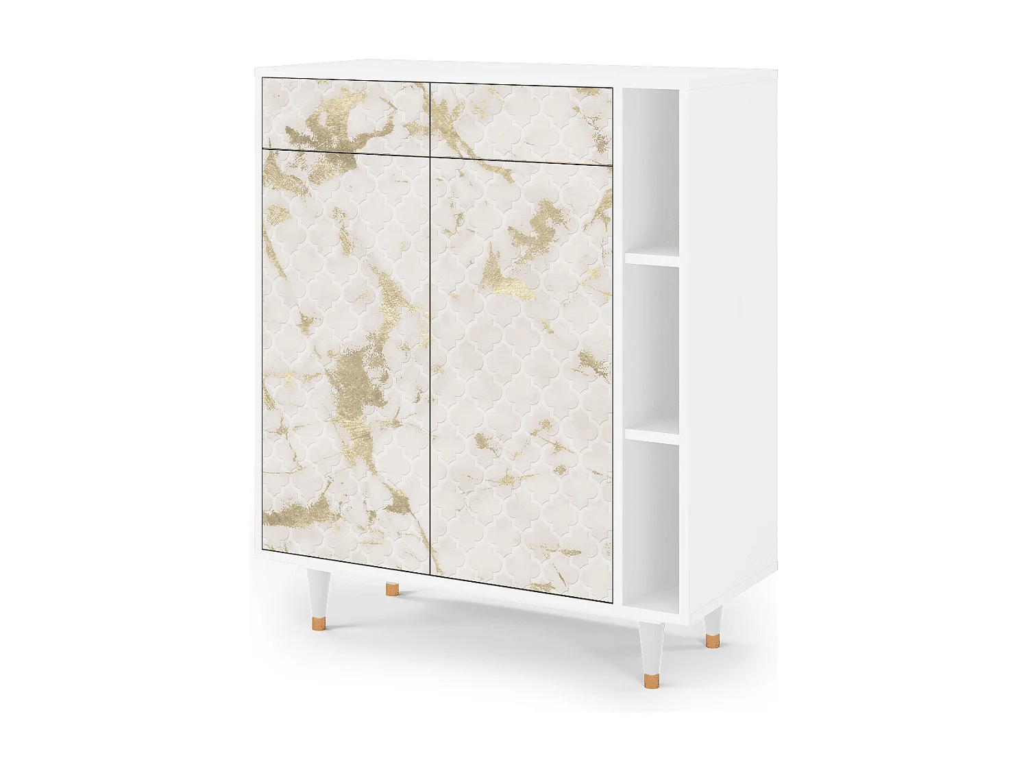 Aparador - 96х110х41 cm - BS6 - Sahara desert, Branco