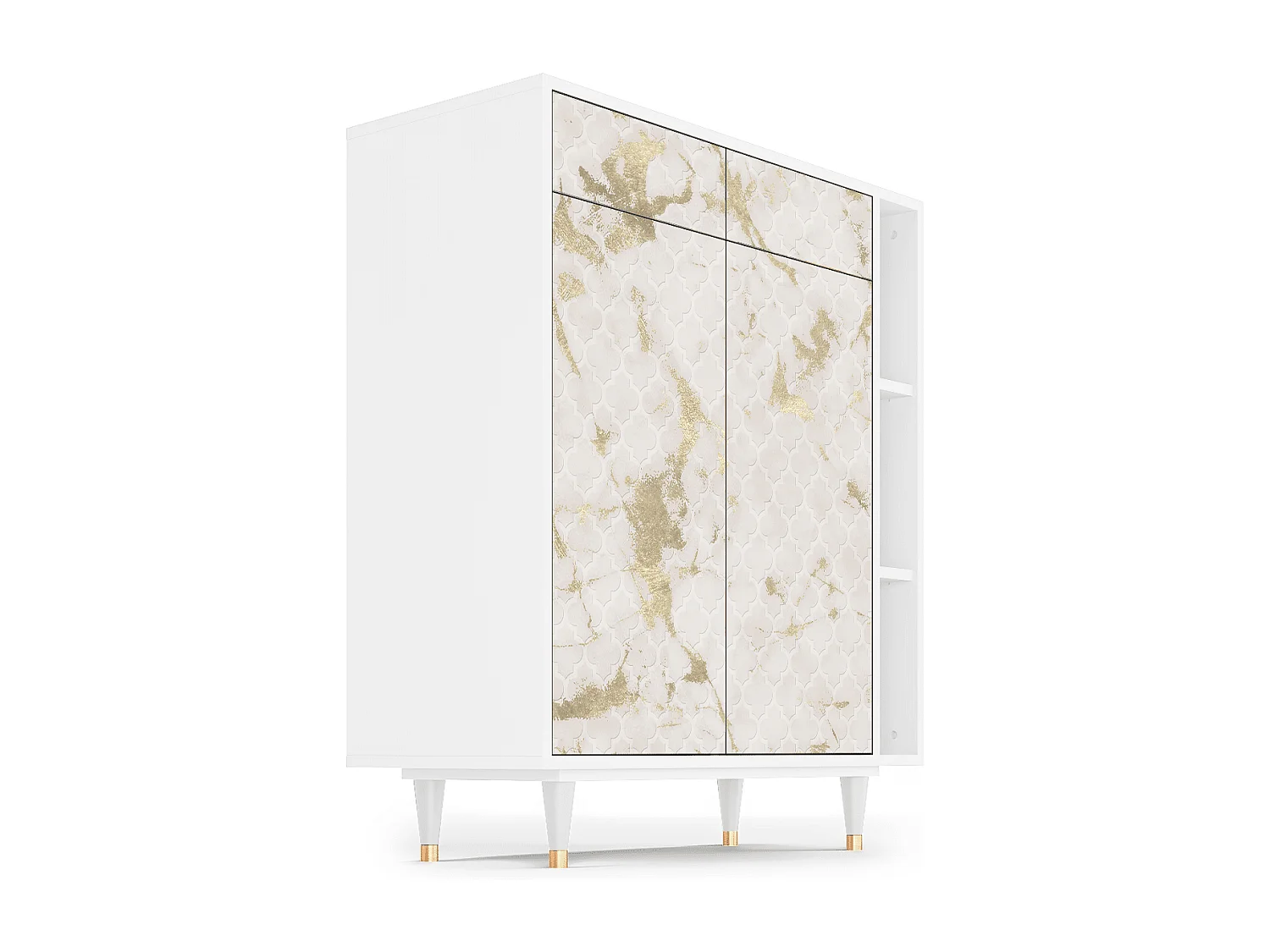 Aparador - 96х110х41 cm - BS6 - Sahara desert, Branco