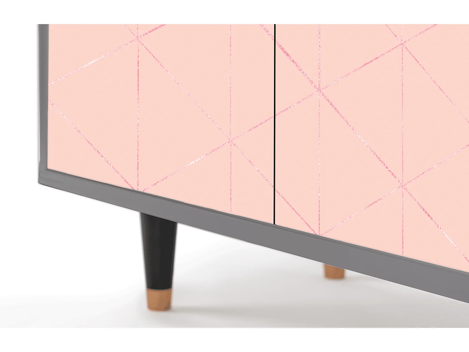 Credenza - 94x96x48 cm - BS3 - Rose Quartz, Grigio