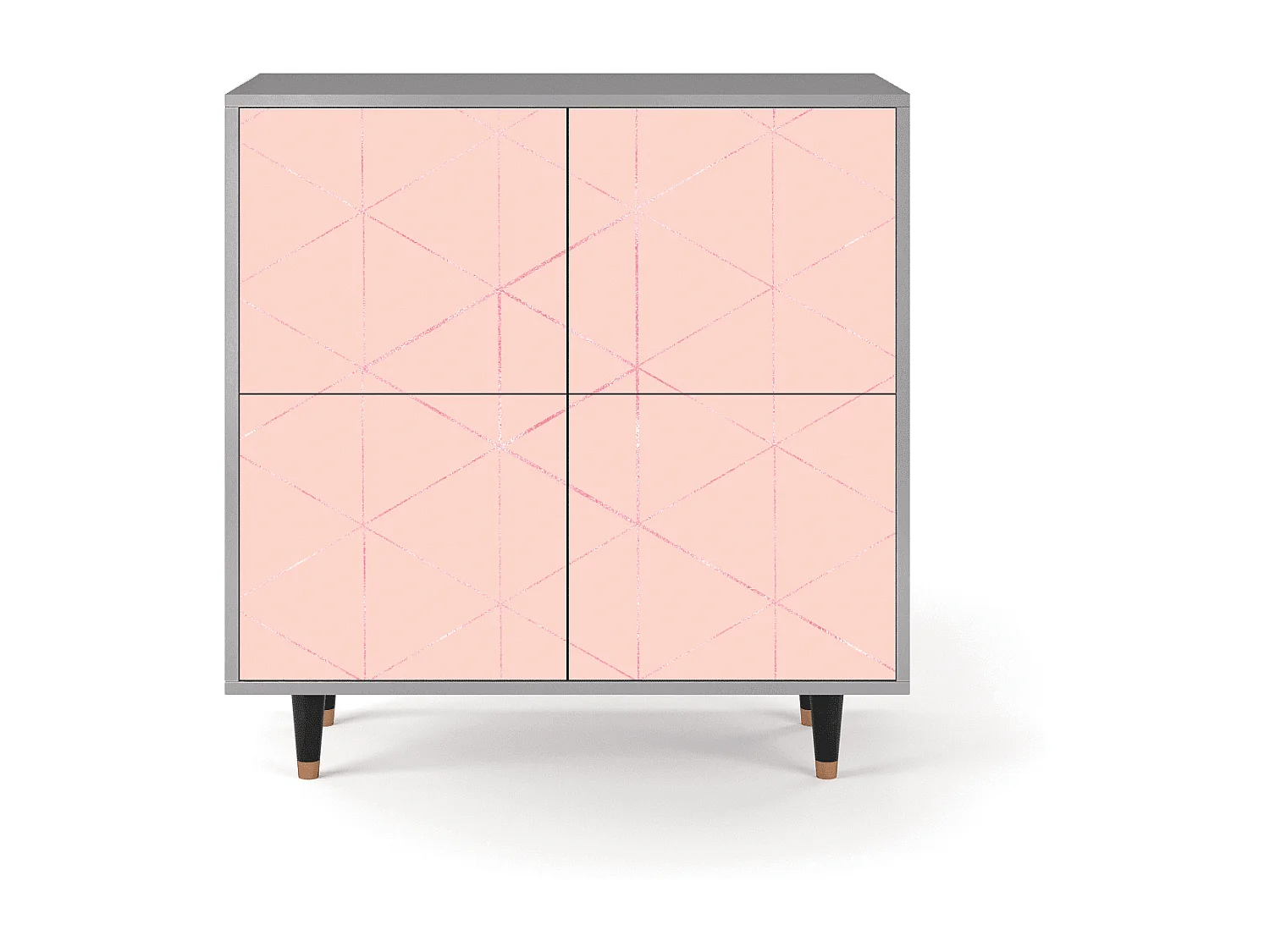 Sideboard - 94x96x48 cm - BS3 - Rose Quartz, Grau