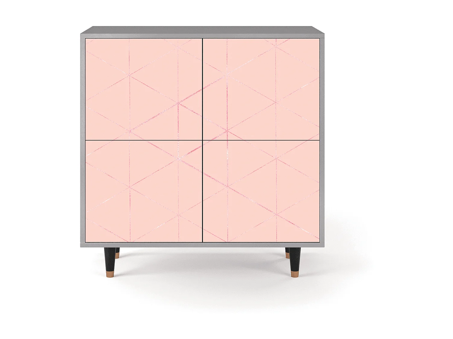 Credenza - 94x96x48 cm - BS3 - Rose Quartz, Grigio