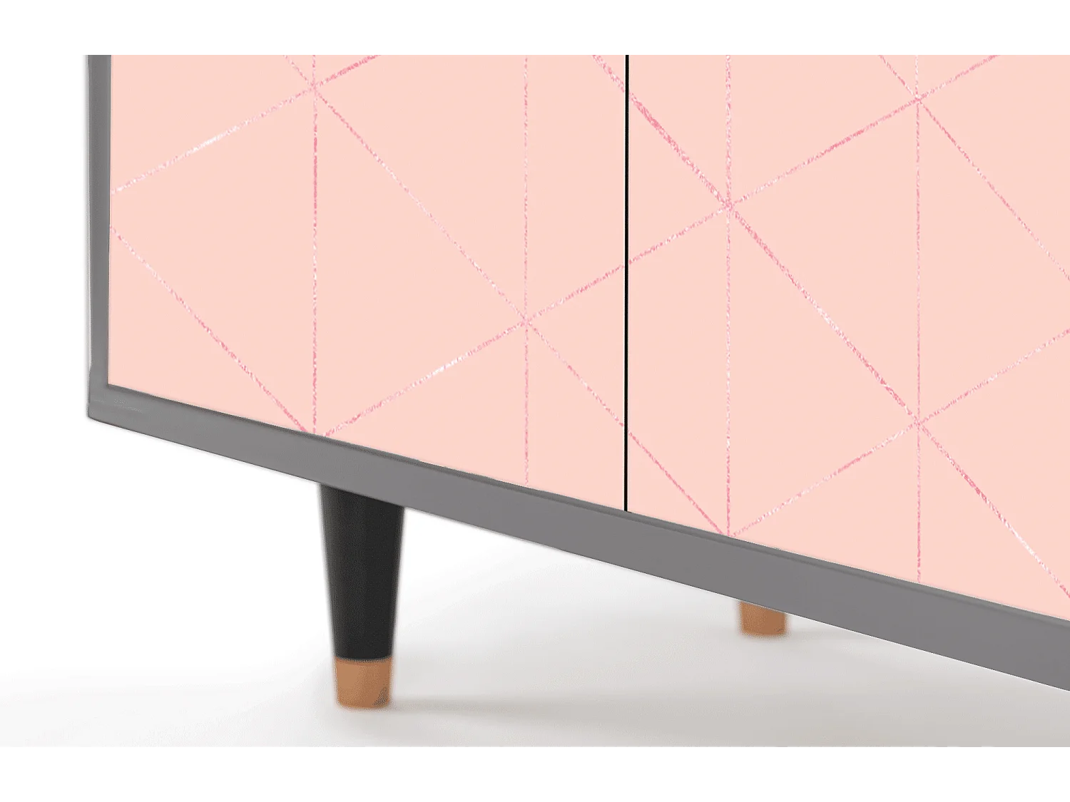Credenza - 94x96x48 cm - BS3 - Rose Quartz, Grigio