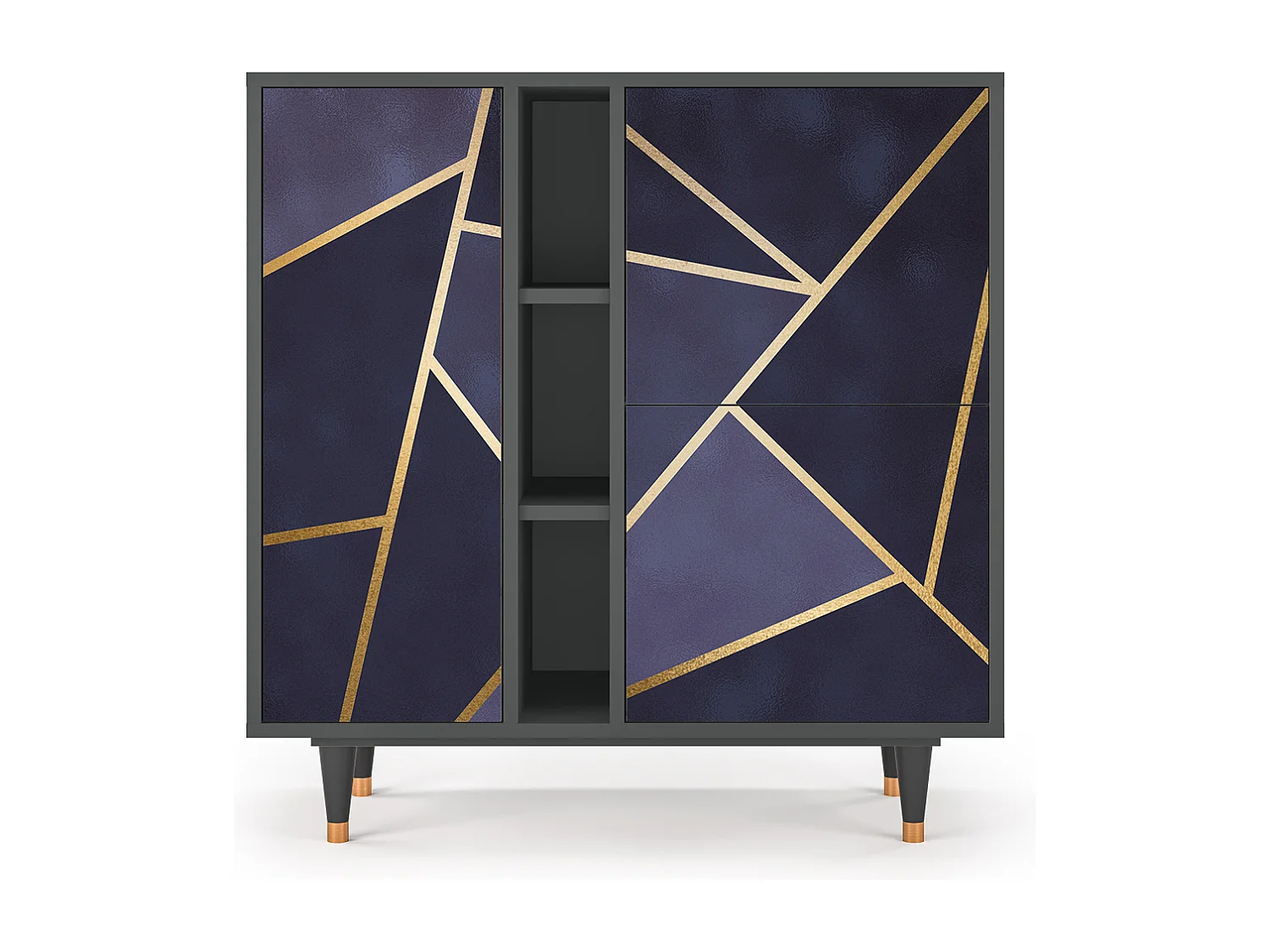 Kredens - 94х96х41 cm - BS5 - The Amethyst, Antracyt