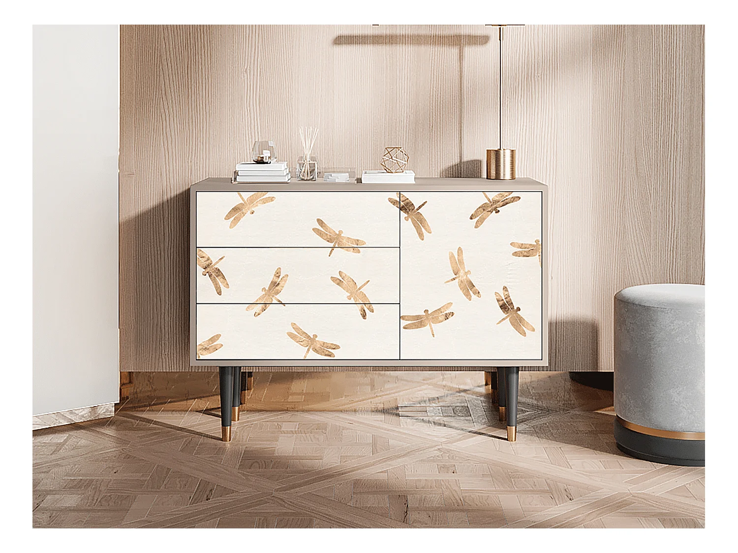Buffet - 115х84х41 cm - S3 - Nude Dragonflies, Latte