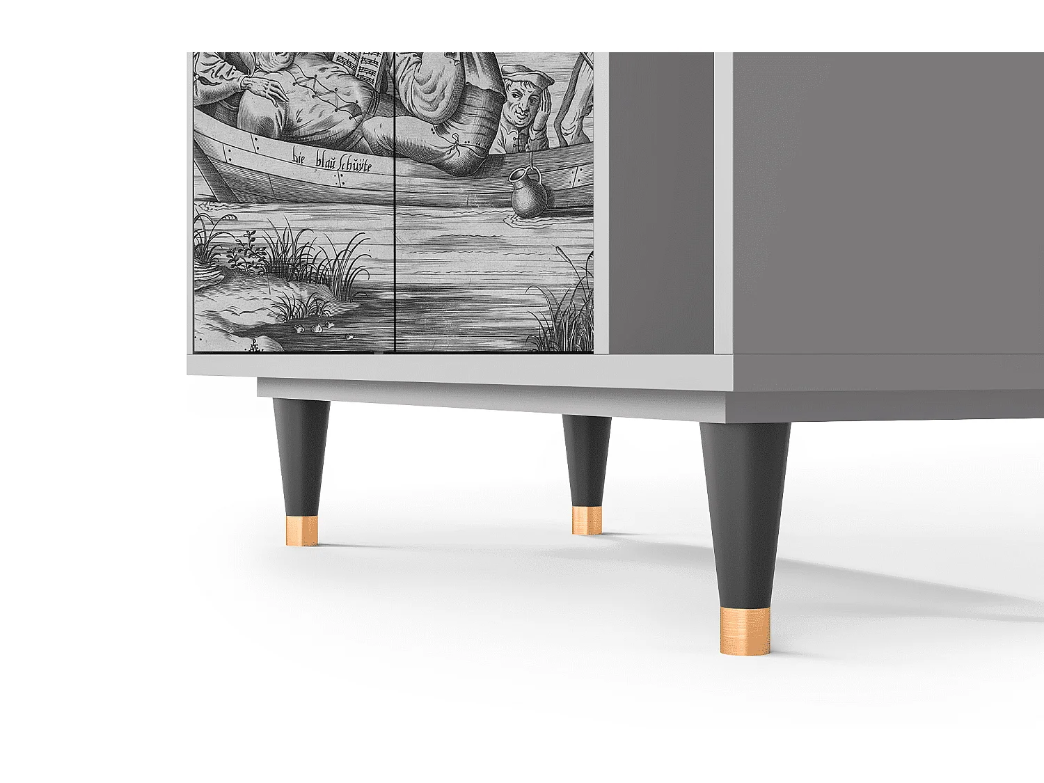 Buffet - 96х110х41 cm - BS6 - Blau Schuyte, Gris