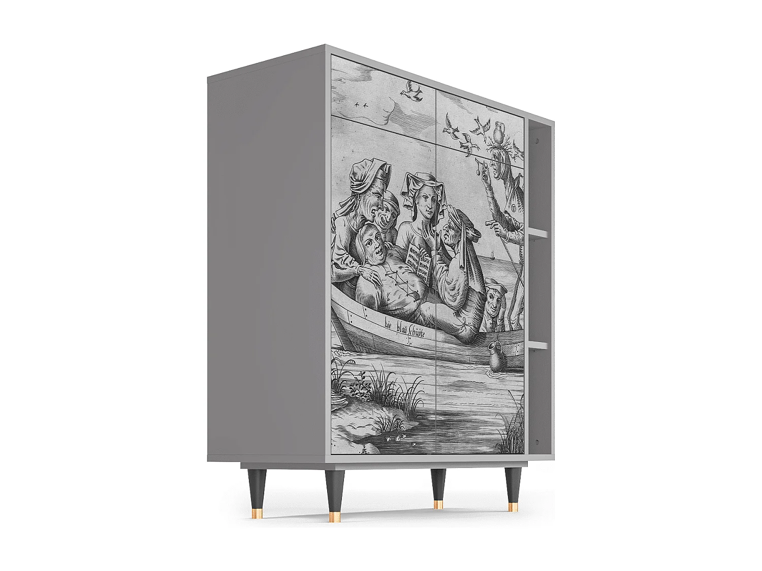 Credenza - 96х110х41 cm - BS6 - Blau Schuyte, Grigio