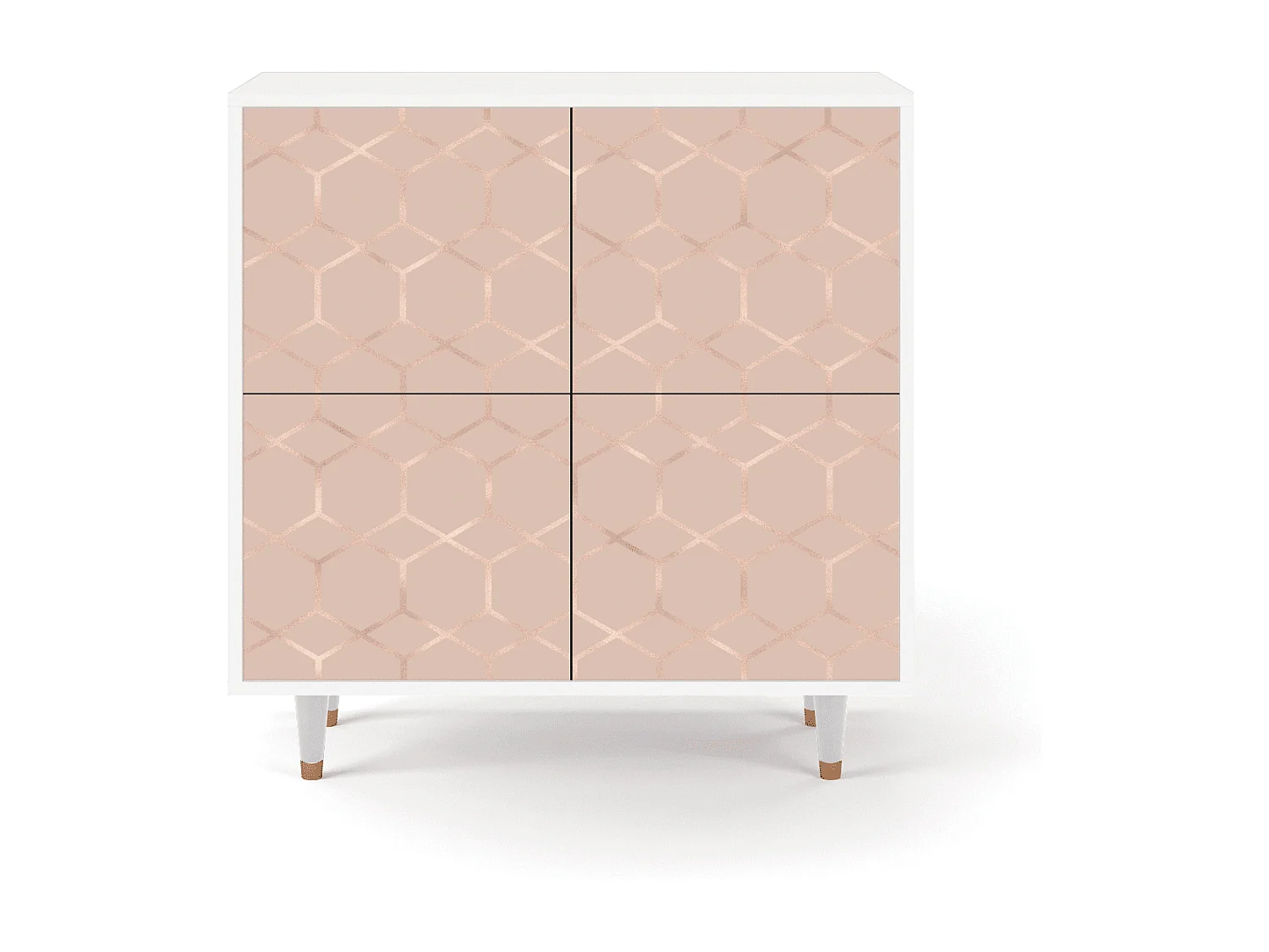 Credenza - 94x96x48 cm - BS3 - Rose Honeycomb, Bianco