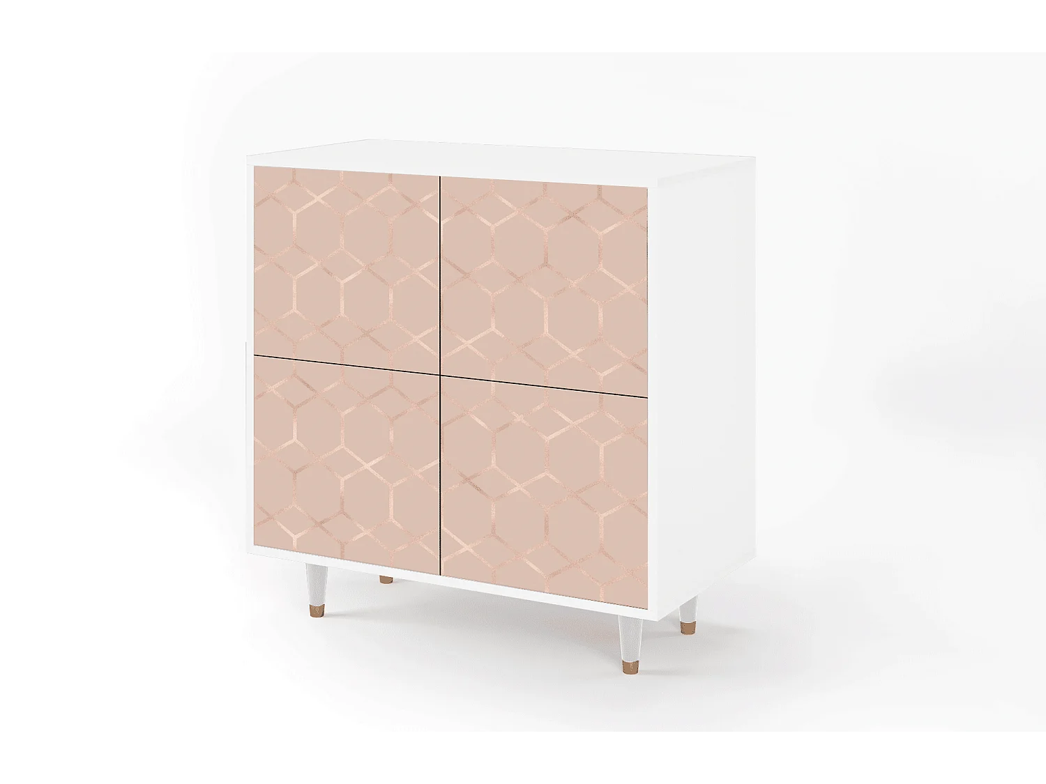 Credenza - 94x96x48 cm - BS3 - Rose Honeycomb, Bianco