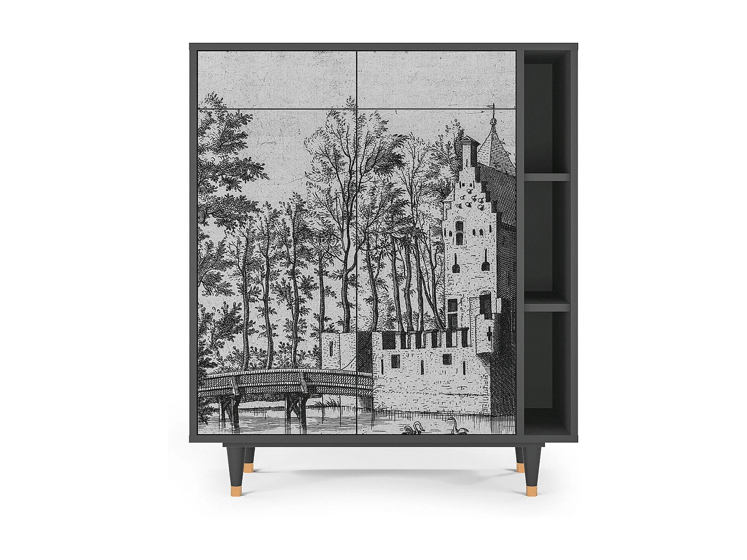 Buffet - 96х110х41 cm - BS6 - Castle by Breugel, Anthracite