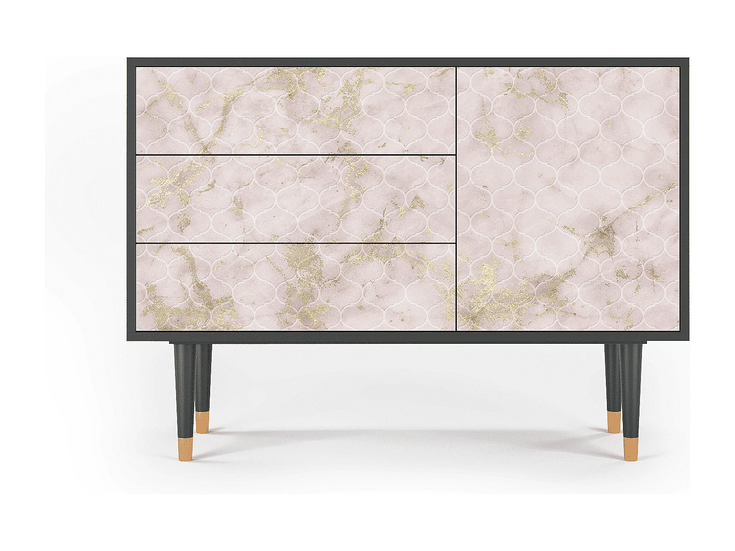 Buffet - 115х84х41 cm - S3 - Dirty Roses, Anthracite